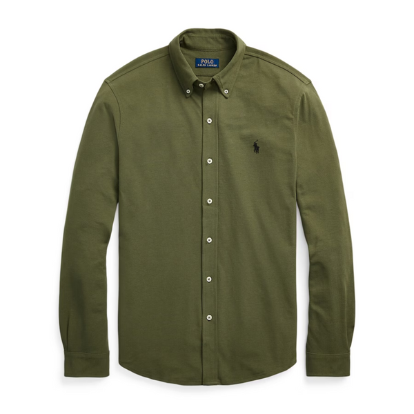Polo Ralph Lauren Custom Fit Oxford Shirt for Men | Forest Green |