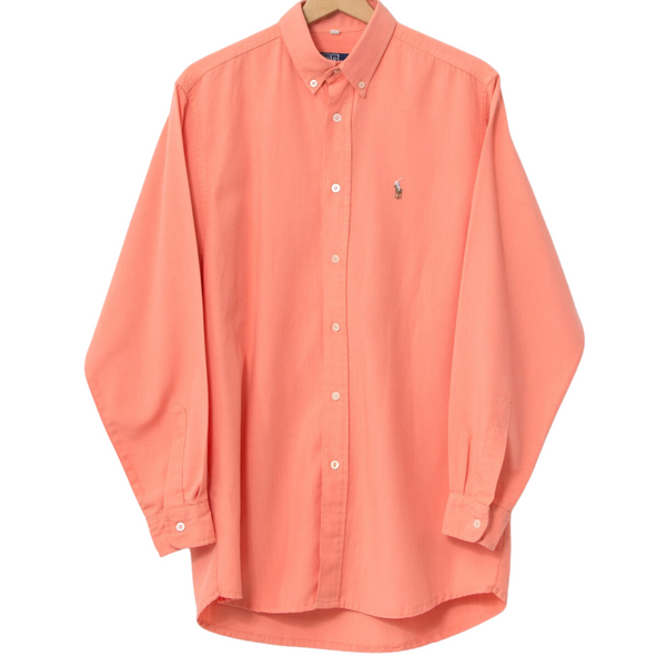 Polo Ralph Lauren Custom Fit Oxford Shirt for Men | Peach