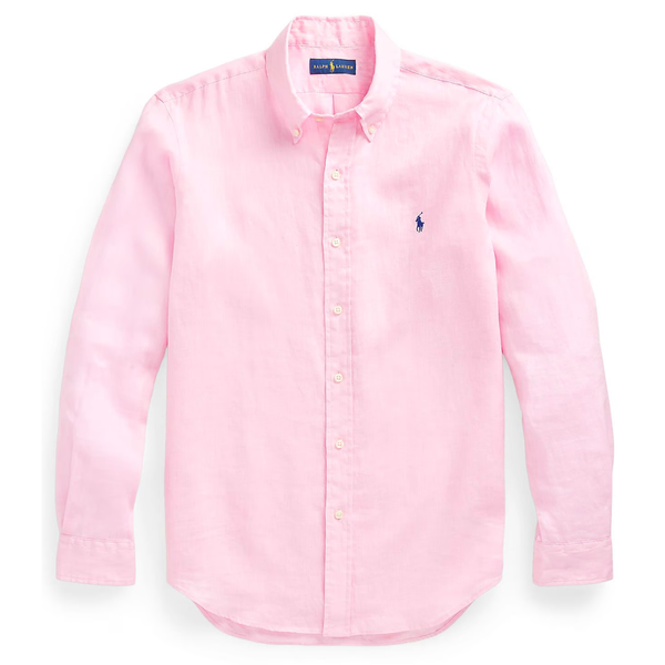 Polo Ralph Lauren Custom Fit Oxford Shirt for Men | Pink |